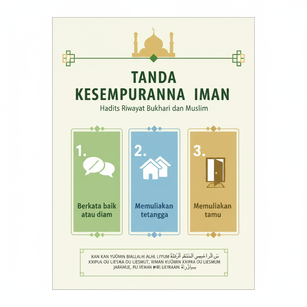 Hadist 15 - Barangsiapa Beriman kepada Allah dan Hari Akhir